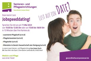 Jobspeeddating Ankündigung